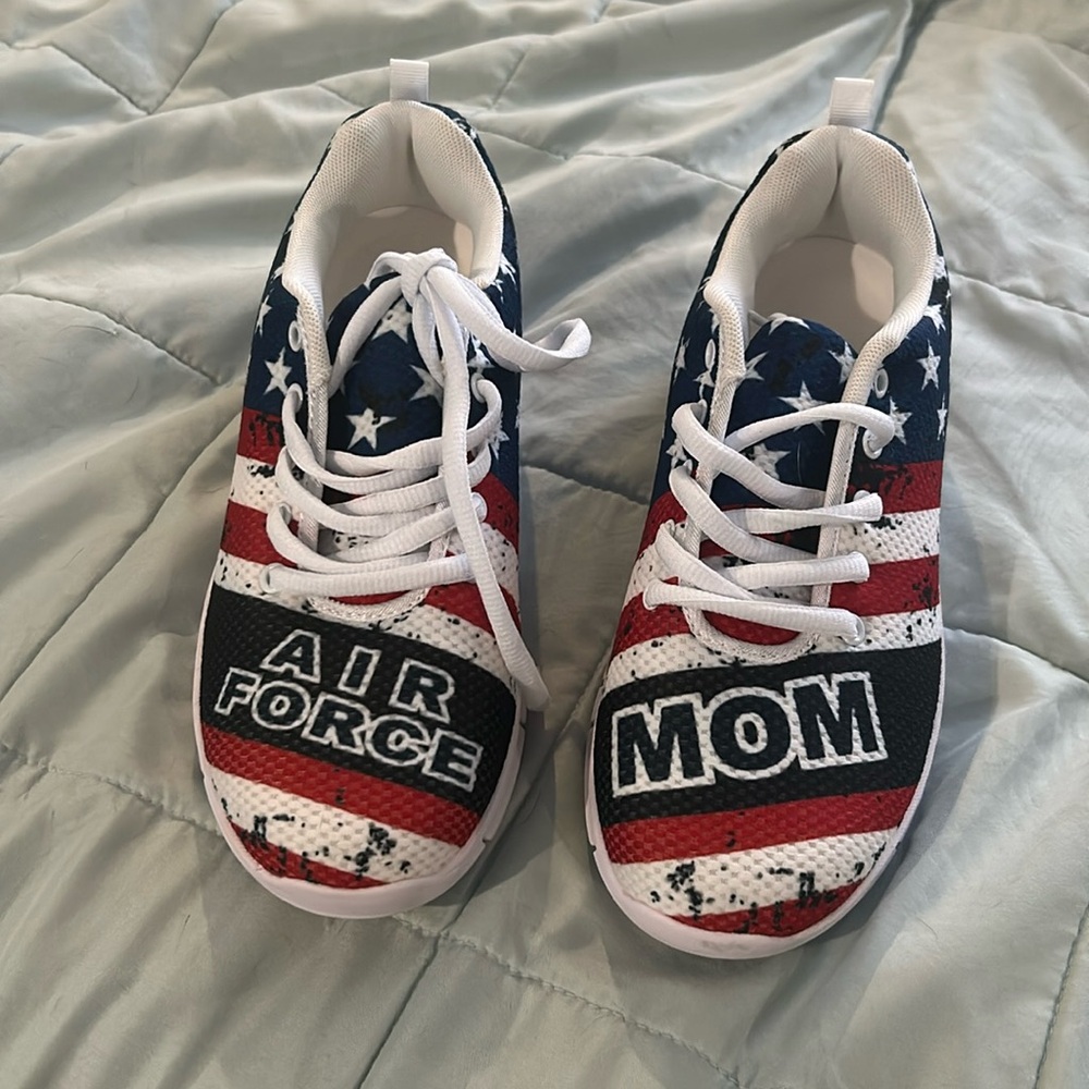 Air Force Mom brand new tennis shoes